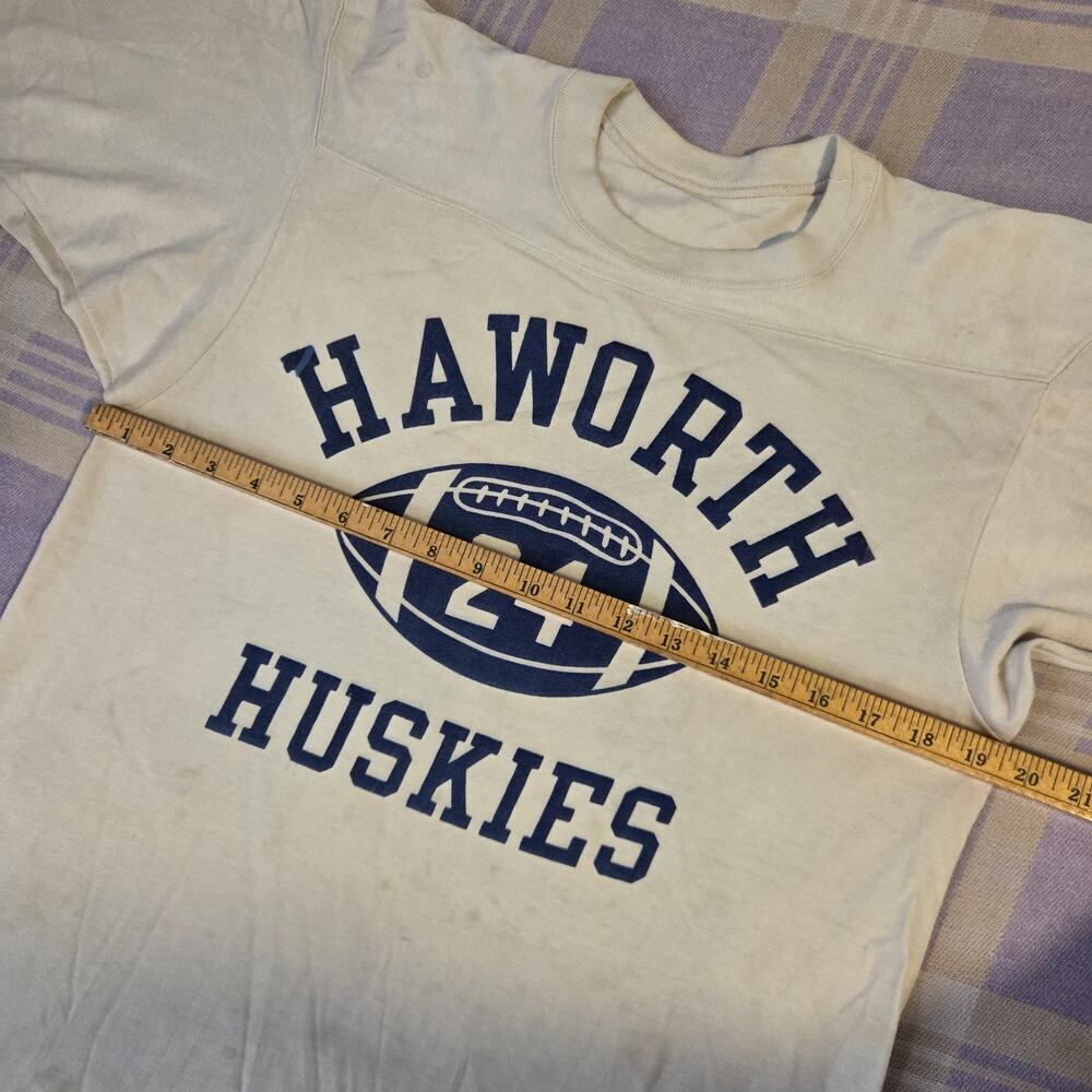 Vintage 60s Haworth Huskies Durene Champion Football Jersey Size Medium USA Rare - Picture 5 of 15